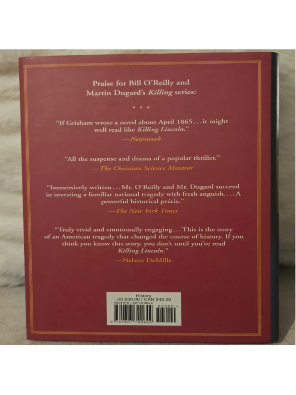 Killing England by Bill O'Reilly Hardcover Book, Black and Red, One Size